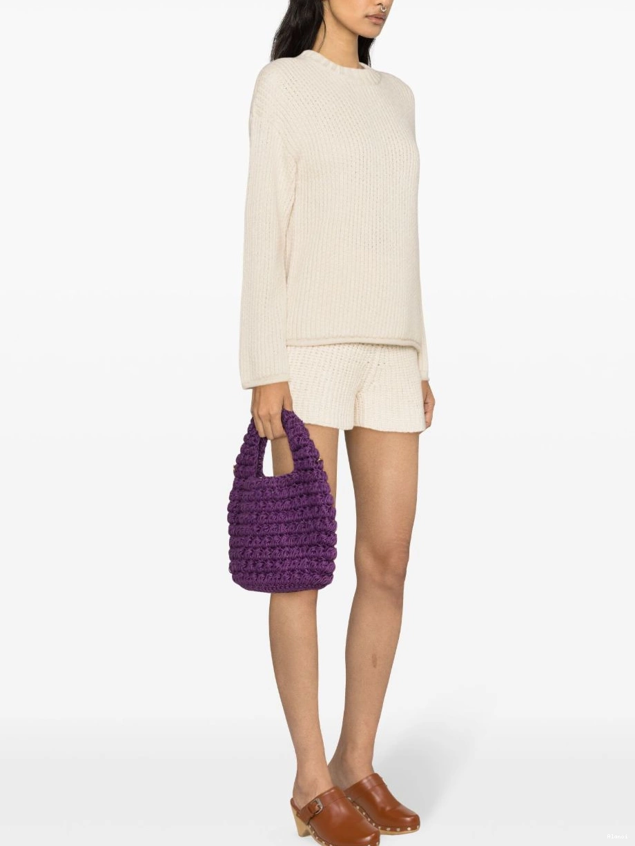 Affordable Lush Alanui Nature knitted shorts Women 0716